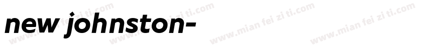 new johnston字体转换